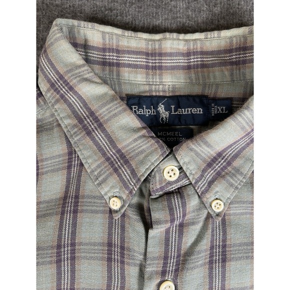 Polo Ralph Lauren McMeel Shirt Mens XL Multicolor Short Sleeve Button Down Pony - Picture 2 of 6